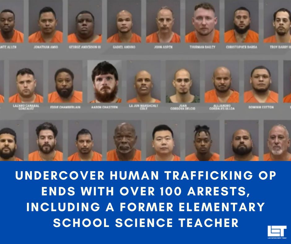 Undercover human trafficking op ends with over 100 arrests, including a former elementary school science teacher